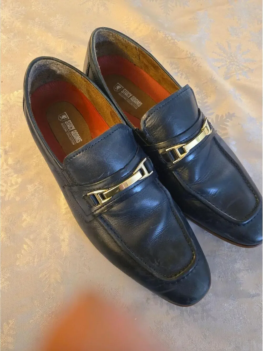 Stacy Adams Redzone Navy Blue Bit Loafers Size M9